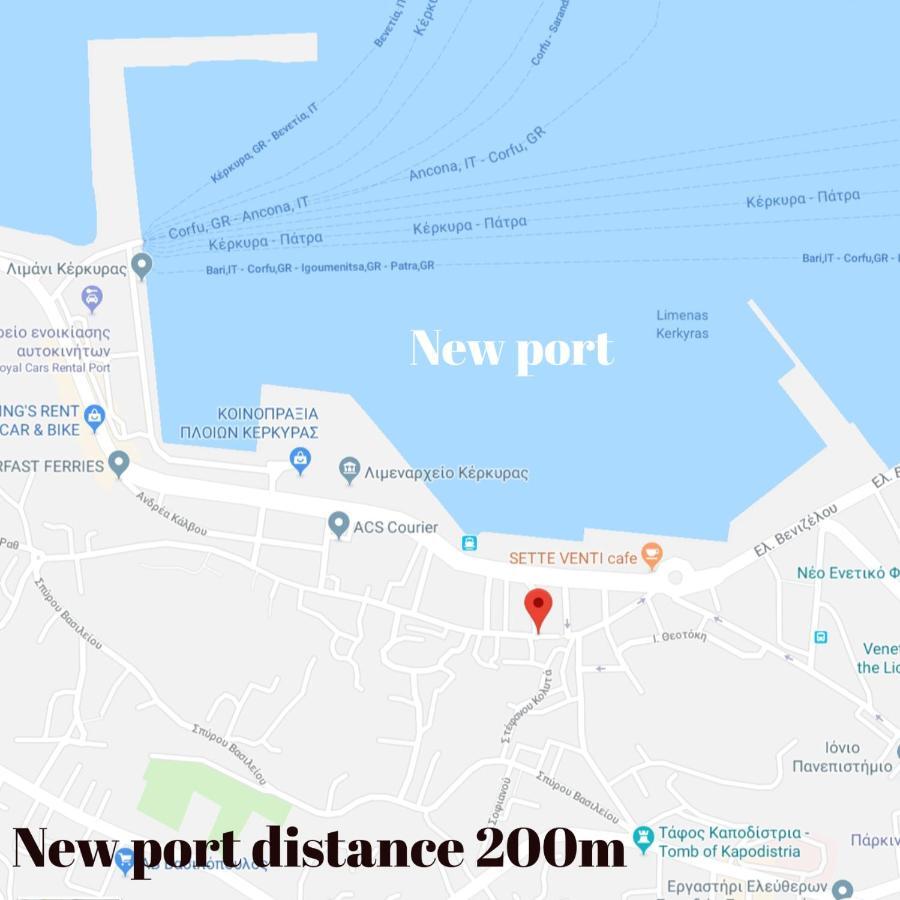 Joy New Port Studio Corfu Town Exterior photo